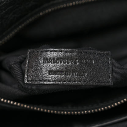 Saint Laurent Crinkled Calfskin Matelasse Monogram Medium Niki Chain Satchel Black 7 of 13