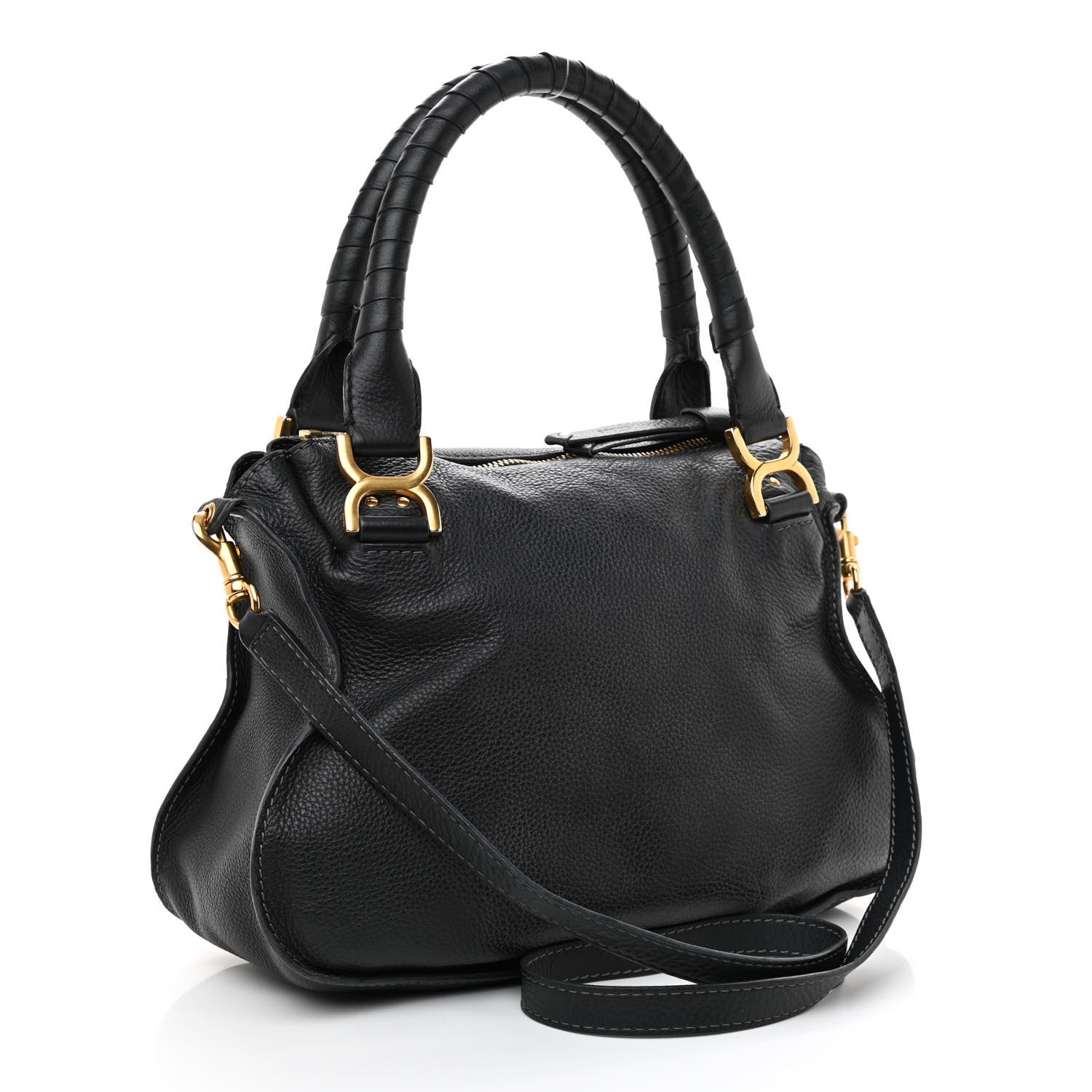 Chloe Calfskin Medium Marcie Satchel Black 3 of 12