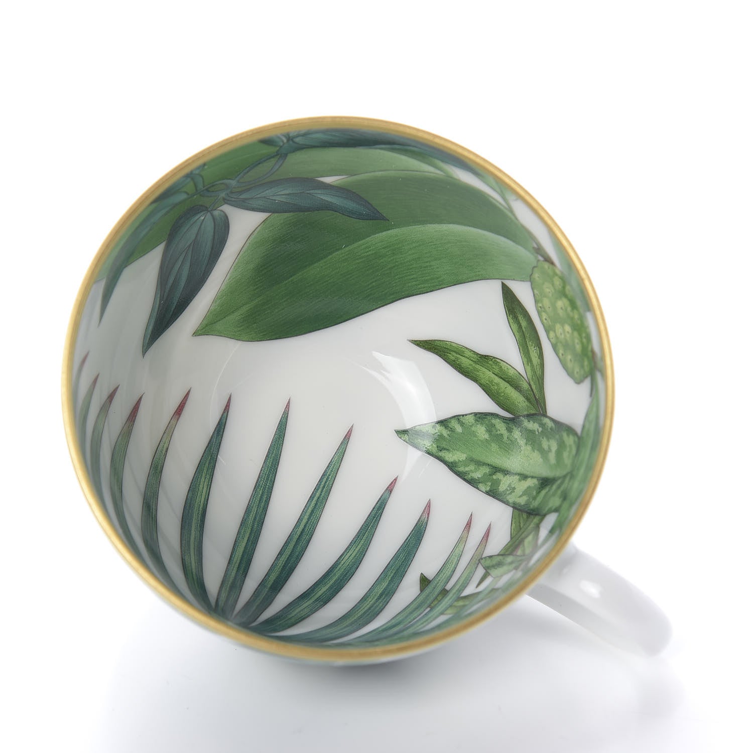 Hermes Porcelain Passifolia Tea Cup And Saucer Set Of 2 4 of 10
