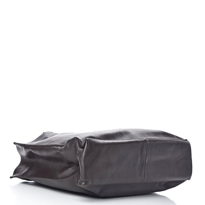 Chanel Lambskin CC Tote Dark Brown 4 of 15