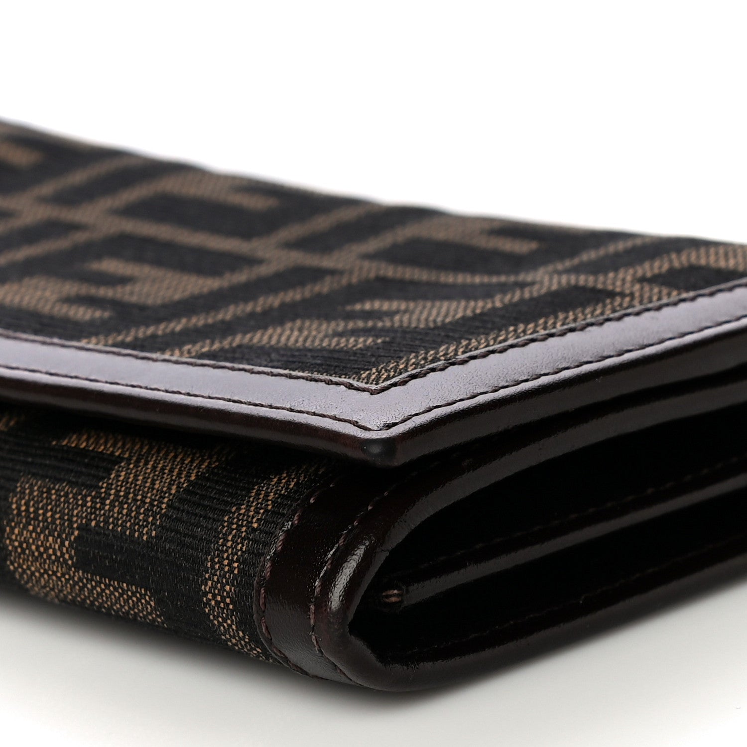 Fendi Zucca Continental Wallet Tobacco 10 of 12