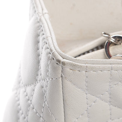 Christian Dior Lambskin Cannage Medium Lady Dior White 12 of 23