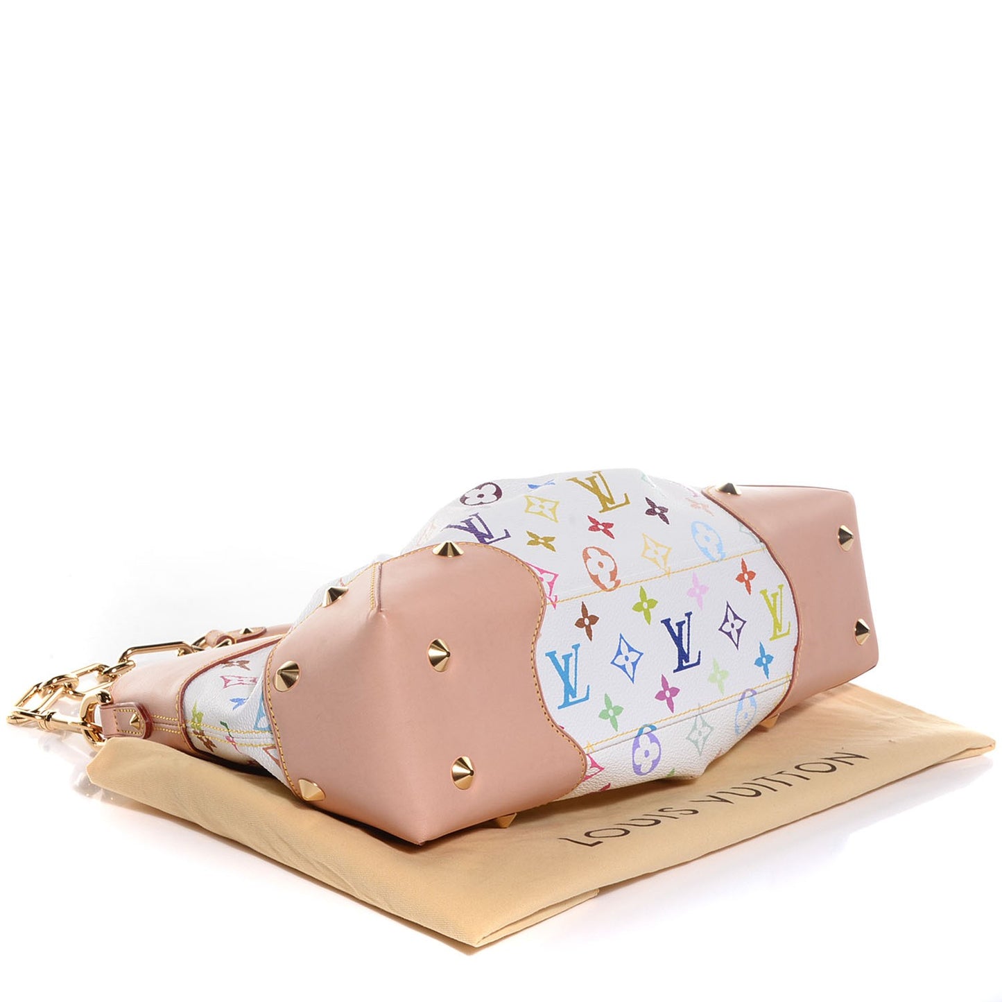 LOUIS VUITTON Monogram Multicolor Judy MM White