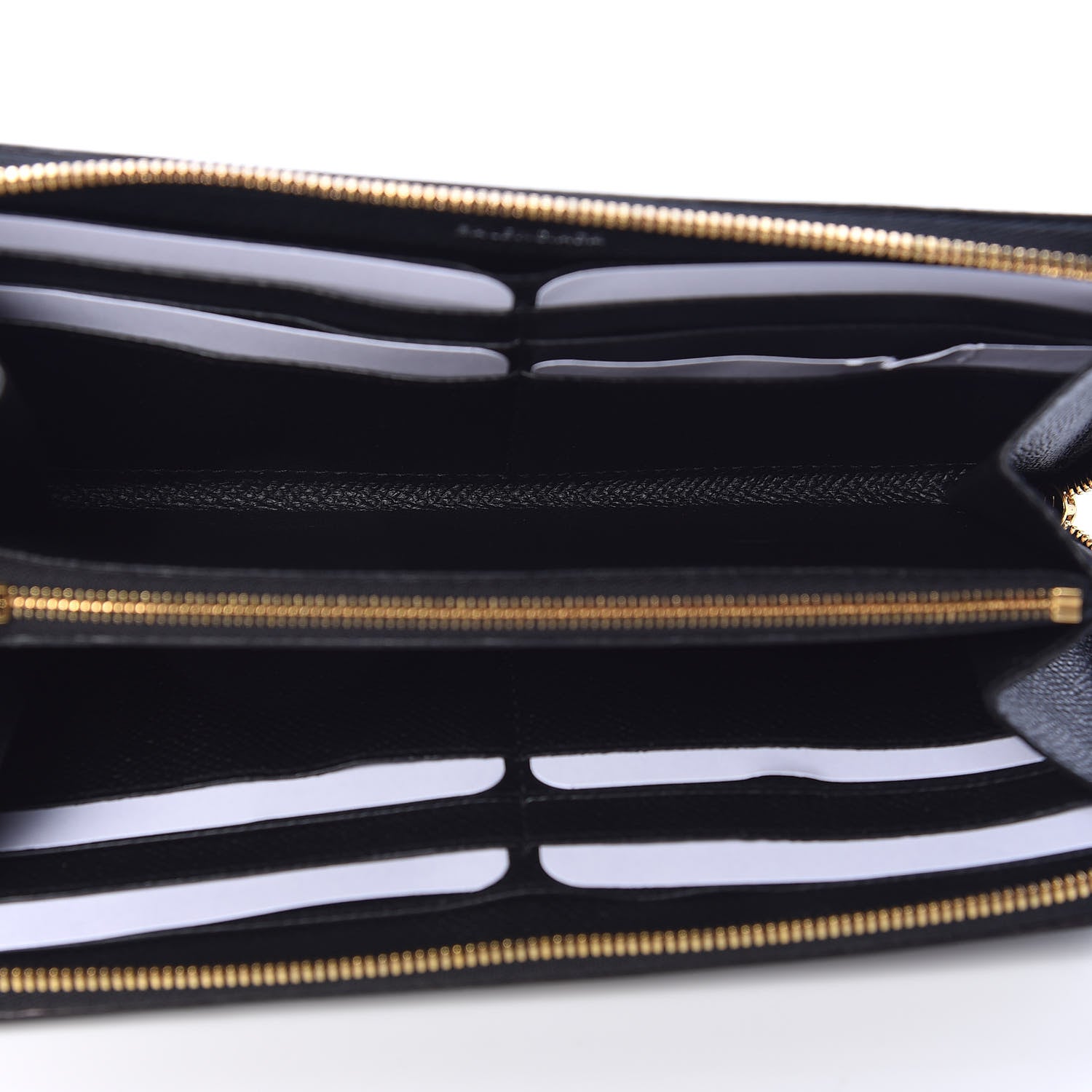 Balenciaga Grained Calfskin BB Continental Zip Around Wallet Black 5 of 8