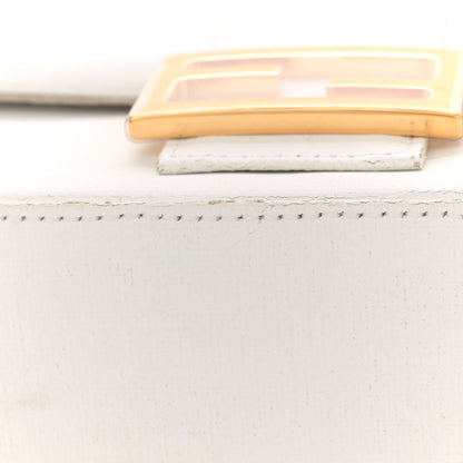 Fendi Linen Canvas Vitello King Painting Baguette With Marker Kit White 14 of 16