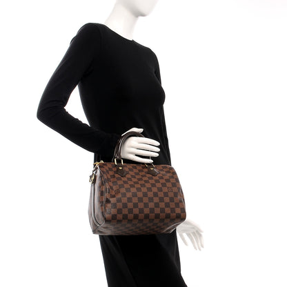 Louis Vuitton Damier Ebene Speedy Bandouliere 25 3 of 16