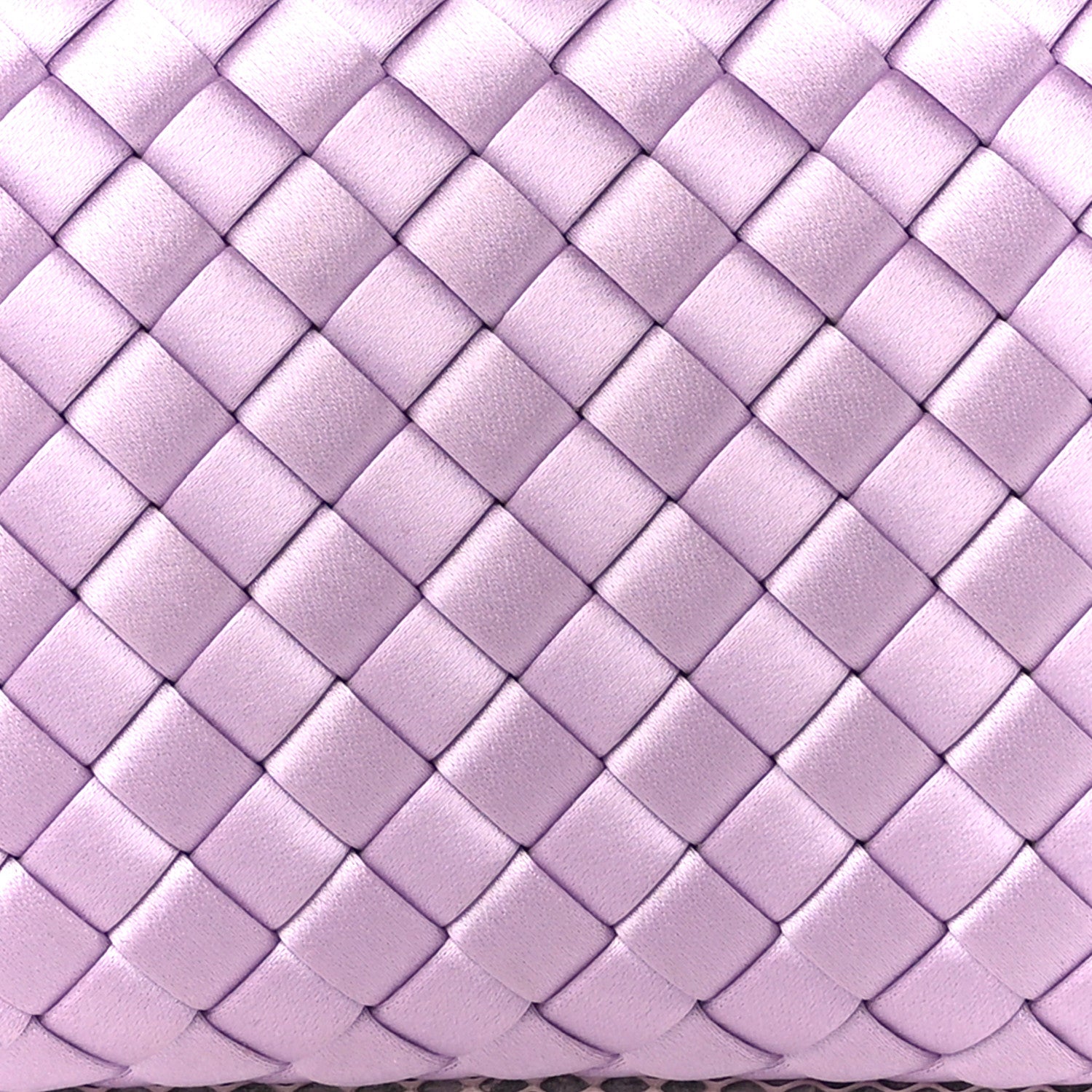 Bottega Veneta Satin Intreccio Impero Ayers Knot Clutch Lilac 7 of 9