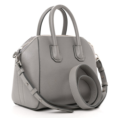 Givenchy Sugar Goatskin Mini Antigona Pearl Grey 3 of 11