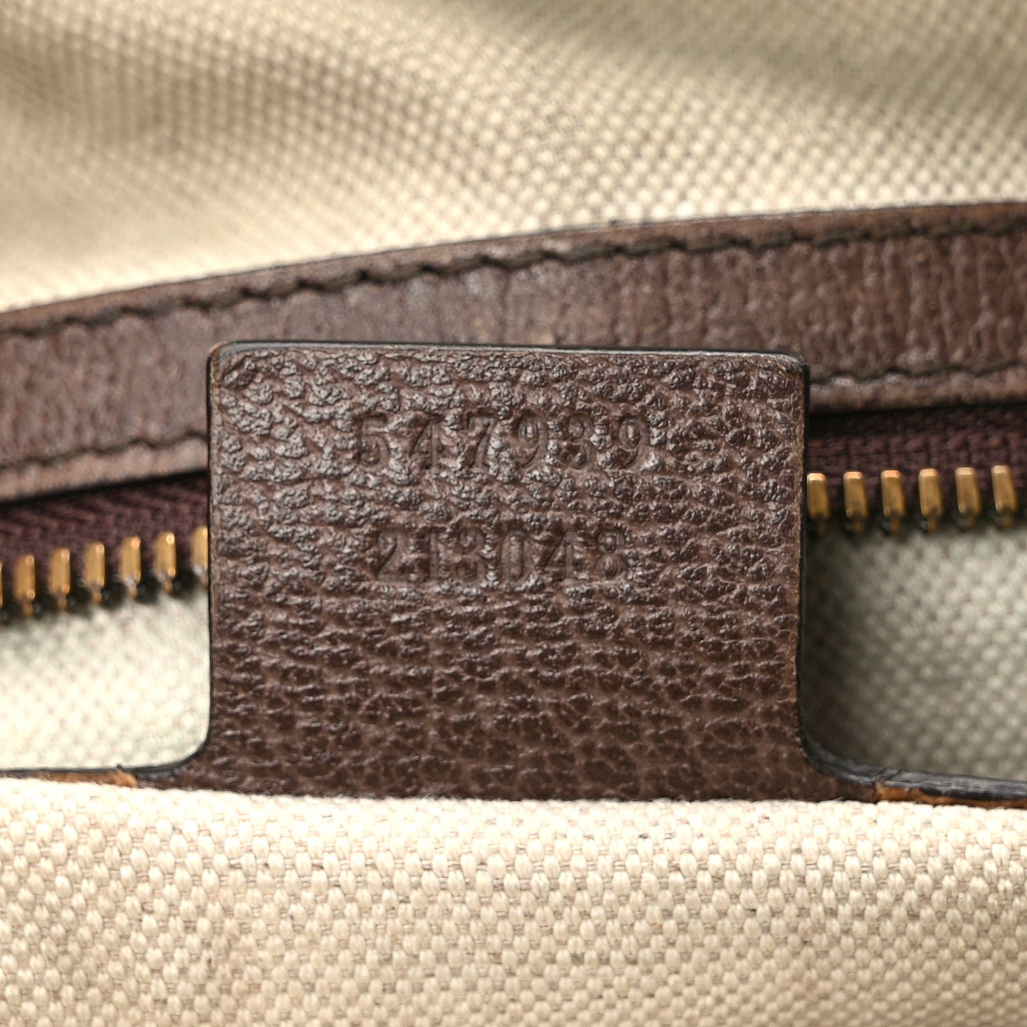 GG Supreme Monogram Web Ophidia Half Moon Hobo Brown