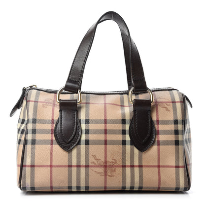 Burberry Haymarket Small Chester Bowling Bag Chocolate 1 of 17