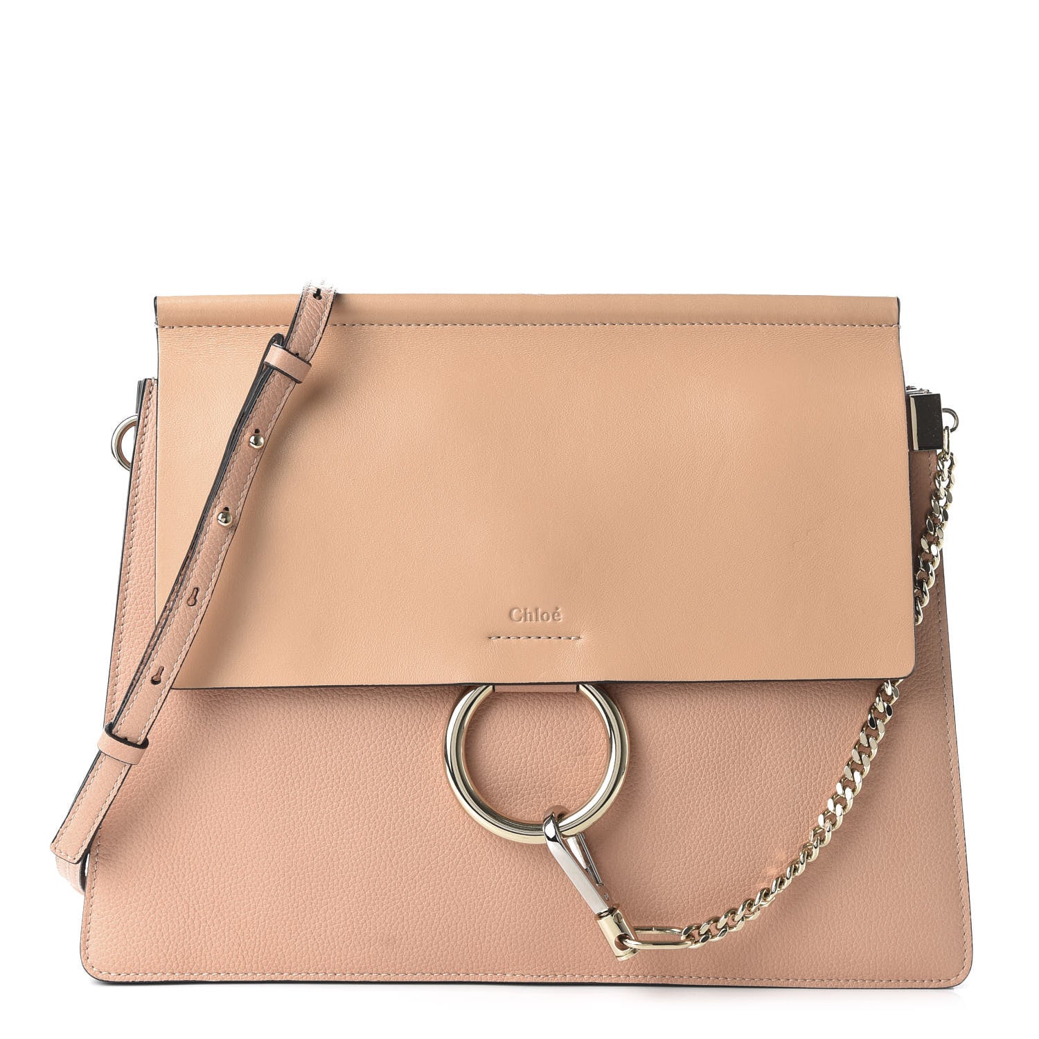 Chloe Calfskin Medium Faye Shoulder Bag Blush Nude 1 of 9