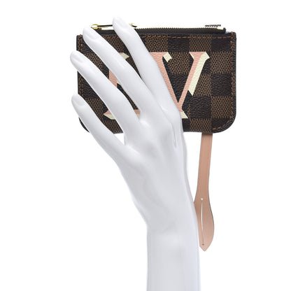 Louis Vuitton Damier Ebene Belmont Pochette Venus Pink 2 of 7