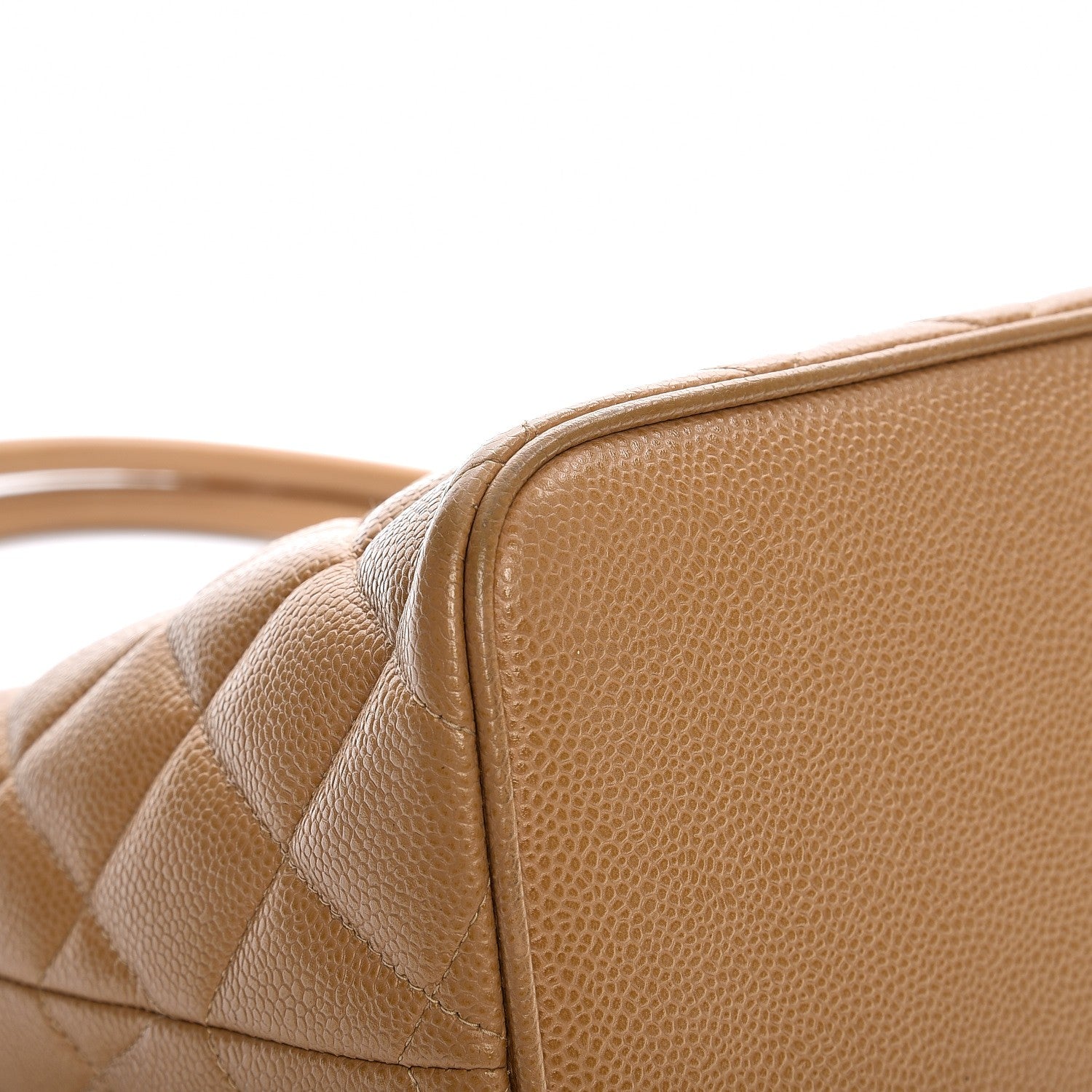 Chanel Caviar Quilted Medallion Tote Beige 8 of 14