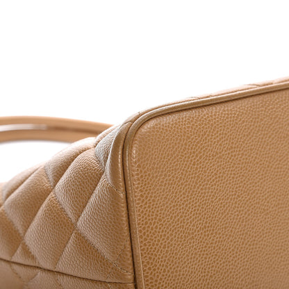 Chanel Caviar Quilted Medallion Tote Beige 8 of 14