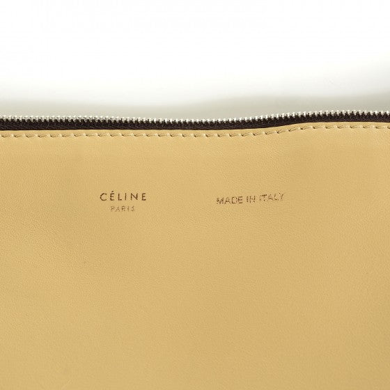 Lambskin Soft Trio Zipped Bag Vanilla