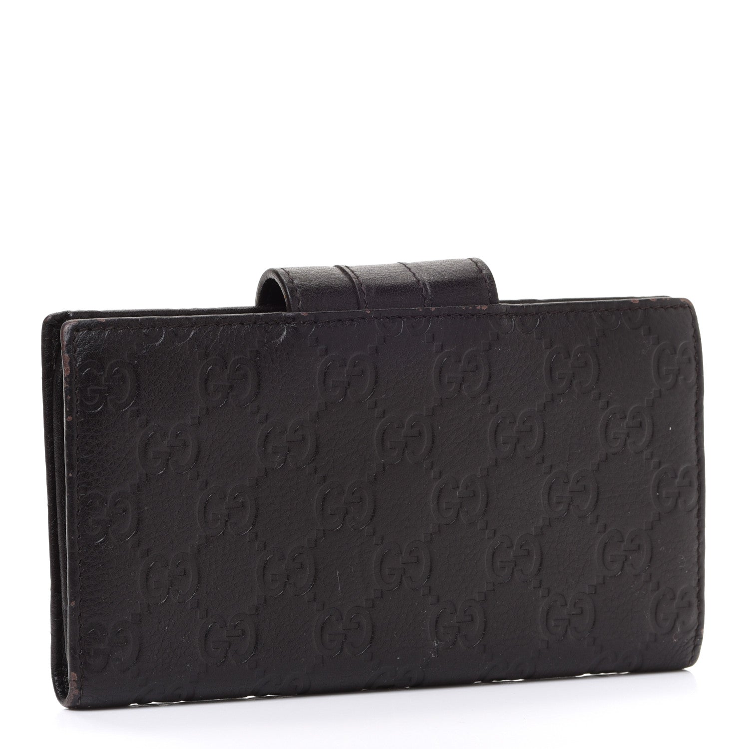 Gucci Guccissima Ladies Web Long Wallet Black 3 of 13