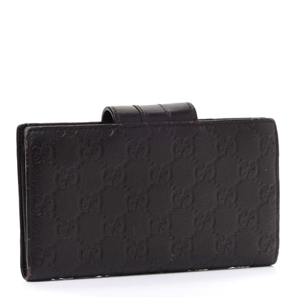 Gucci Guccissima Ladies Web Long Wallet Black 3 of 13