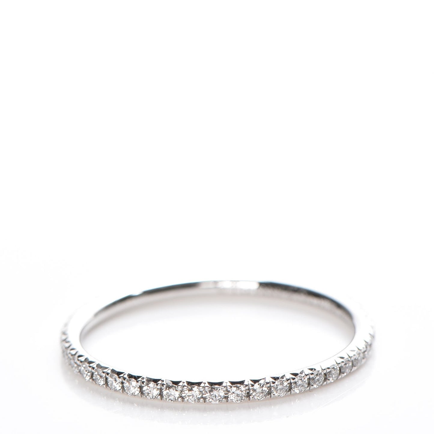 18K White Gold Diamond Metro Ring 7.5