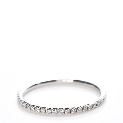 Tiffany 18K White Gold Diamond Metro Ring 7.5 3 of 6