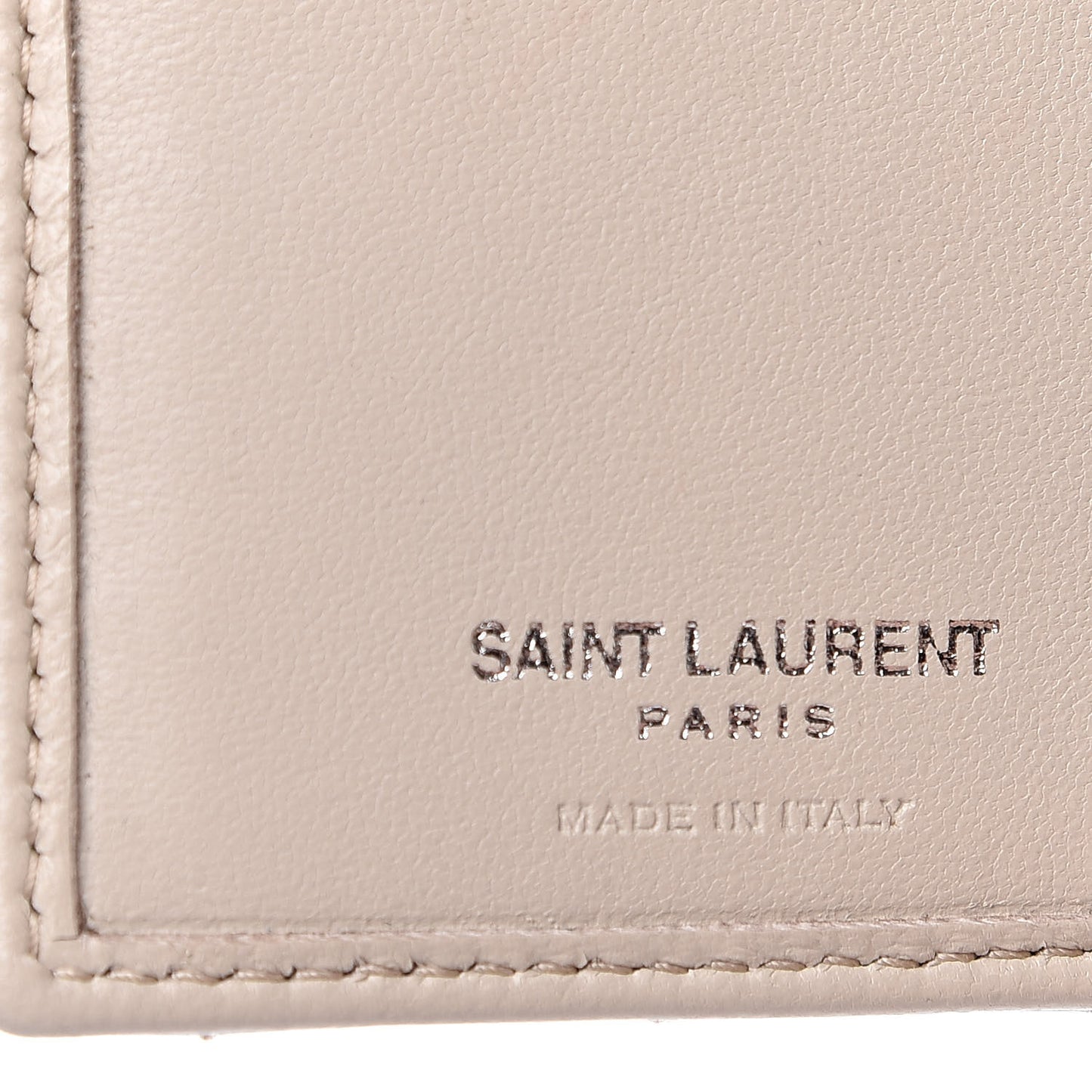 Lambskin Y Quilted Monogram Compact Loulou Wallet Nude Powder