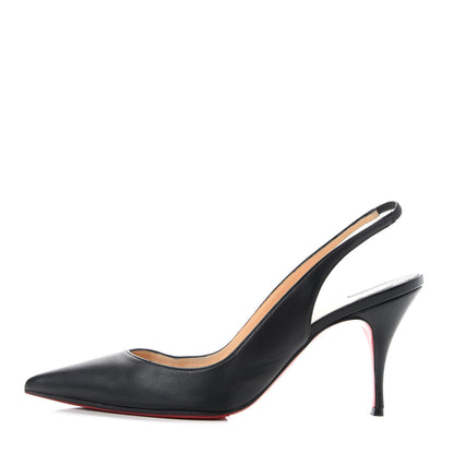 Christian Louboutin Nappa Clare Sling 80 Pumps 40.5 Black 1 of 9