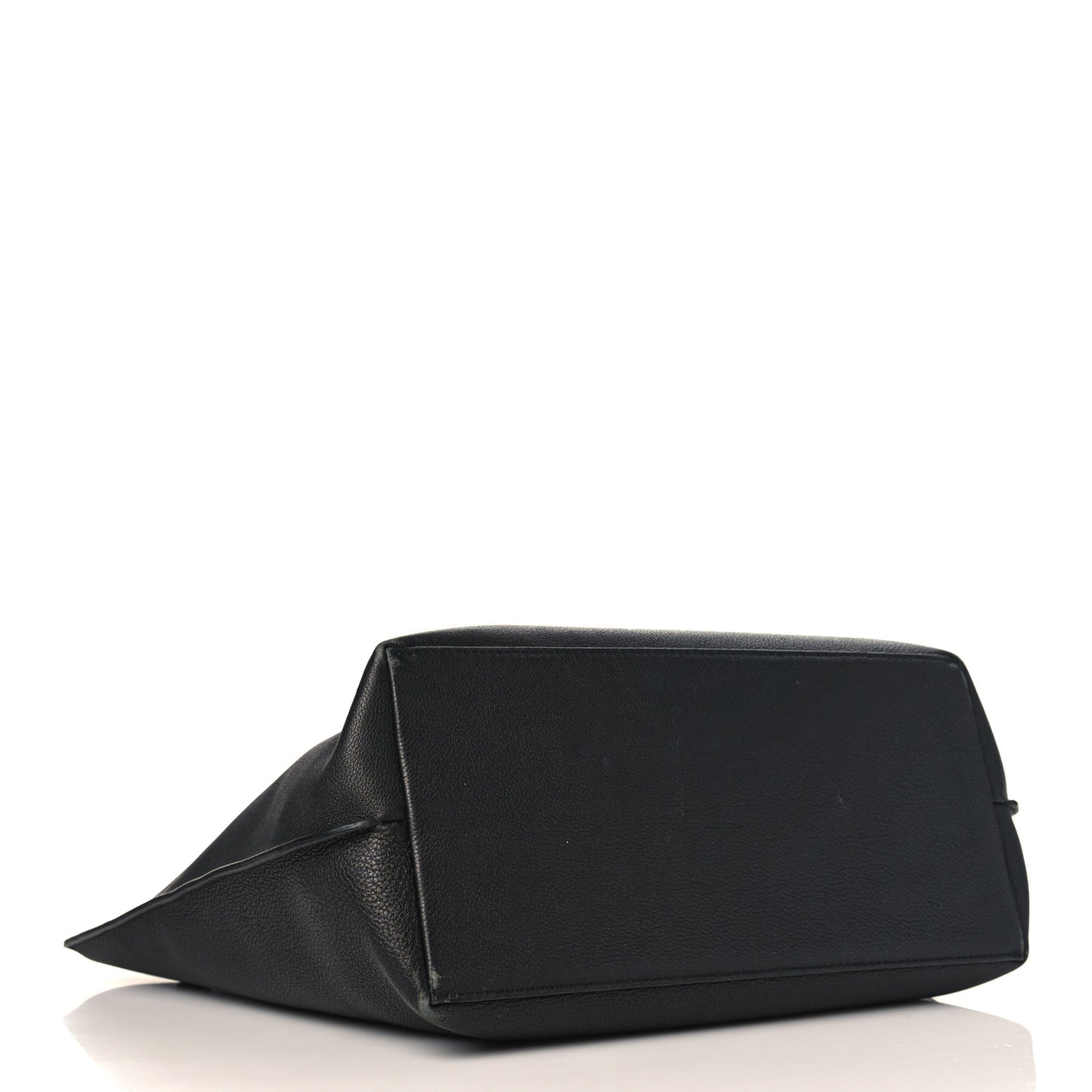 Calfskin Lockme Go Tote Black