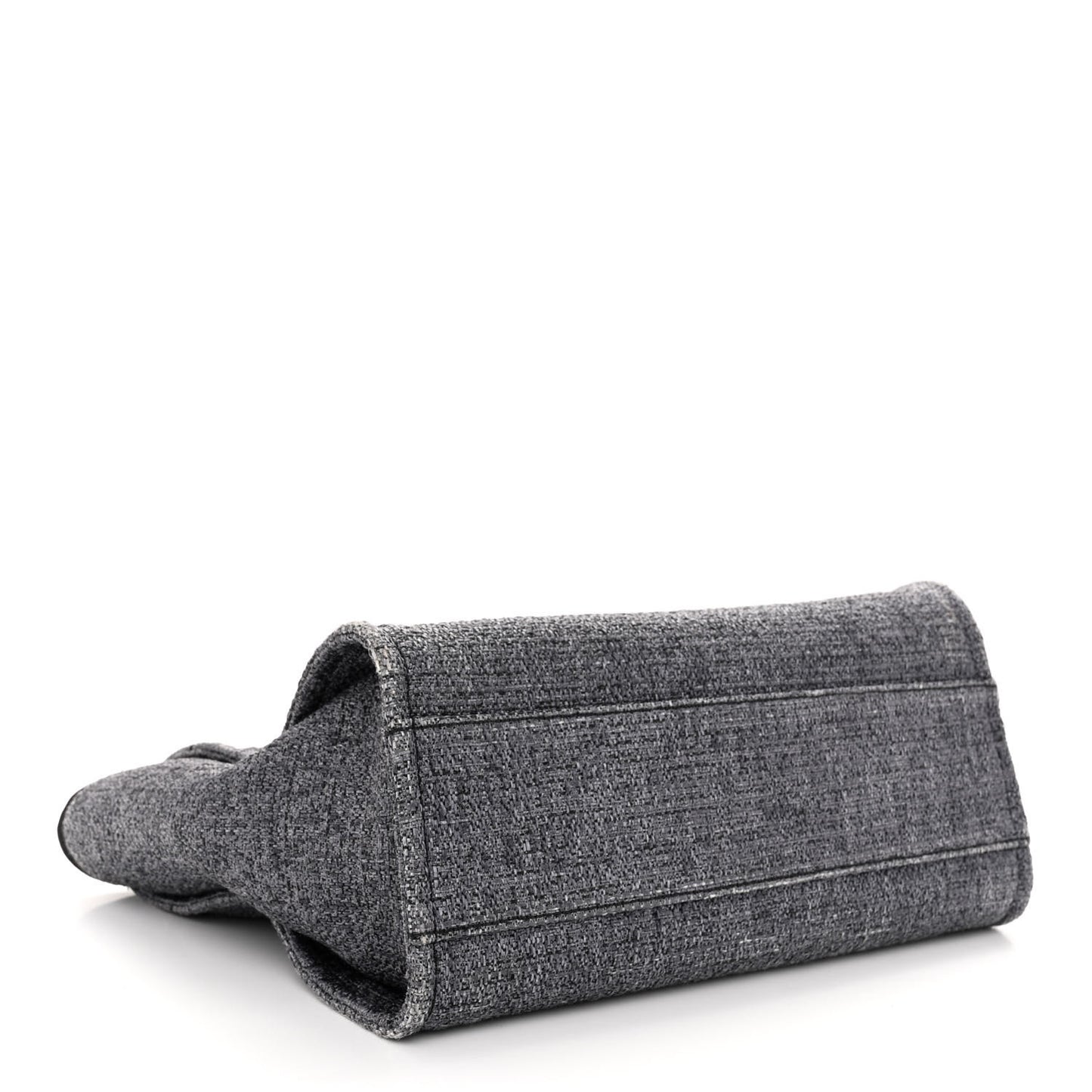 Lurex Boucle Small Deauville Tote Grey