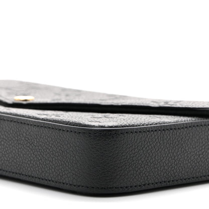 Louis Vuitton Empreinte Pochette Felicie Chain Wallet Black 9 of 11