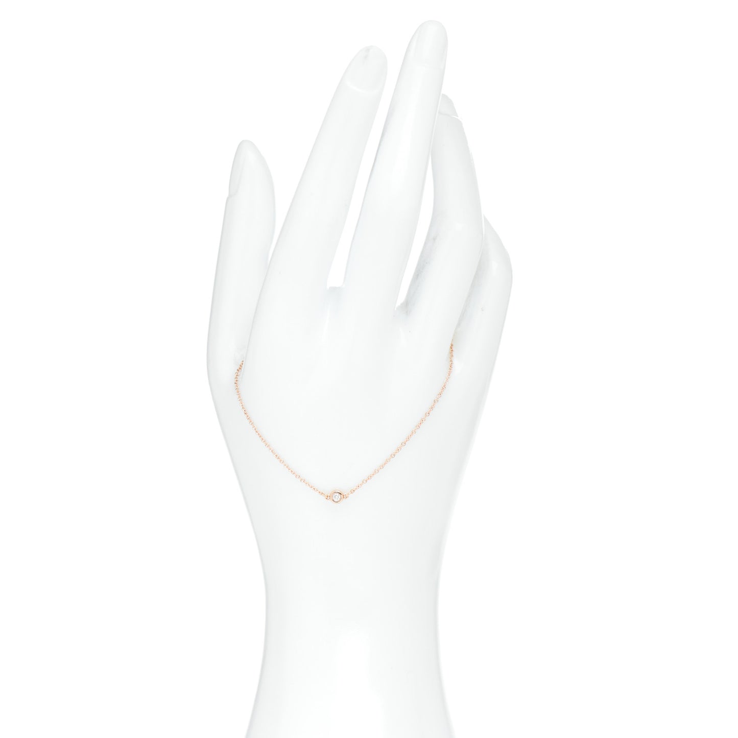 18K Rose Gold Diamond .03ct Elsa Peretti Diamonds by the Yard Bracelet