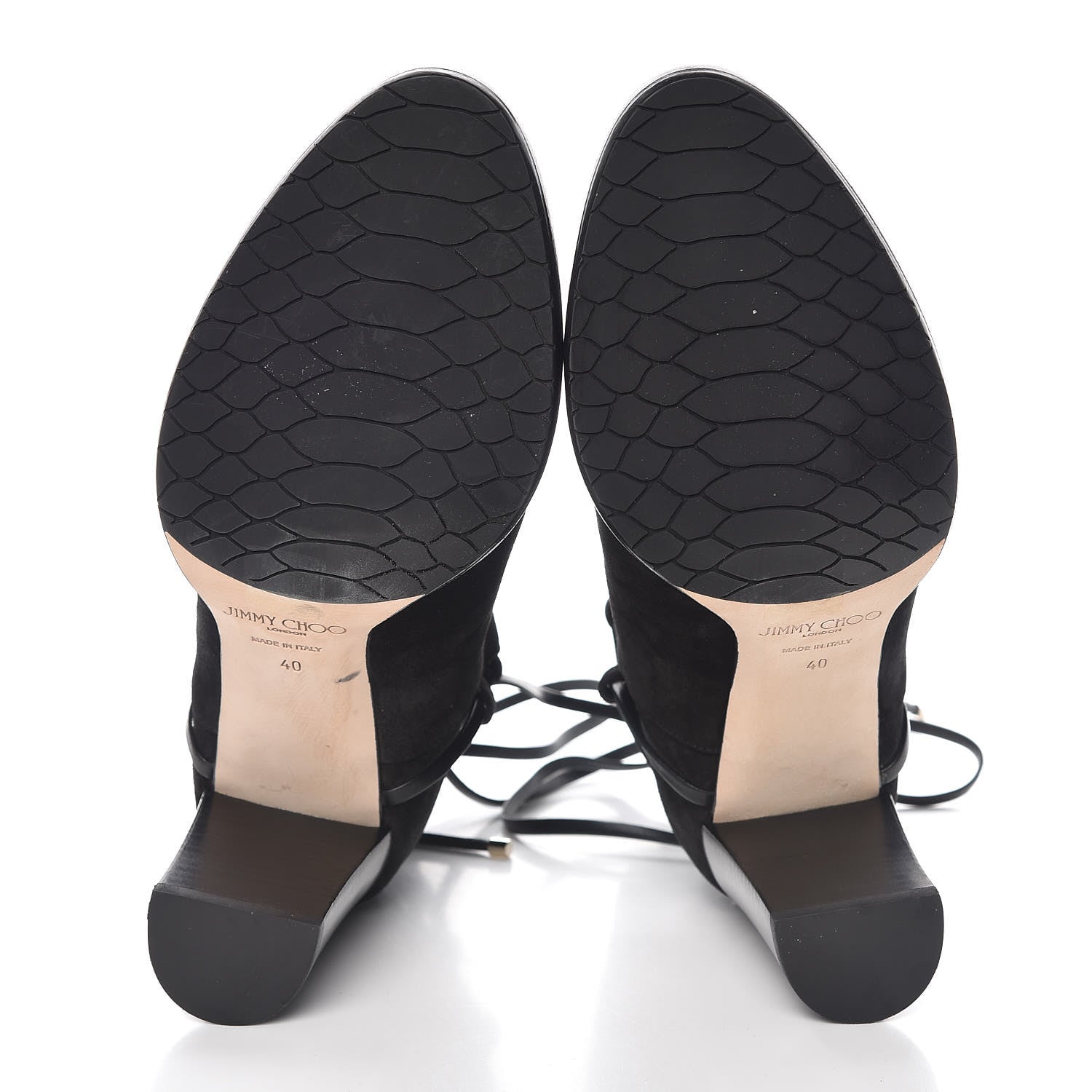 Saint Laurent JIMMY CHOO Suede Hampton 80 Boots 40 Black 6 of 9