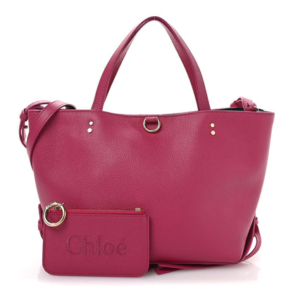 Chloe Calfskin Small East West Sense Tote Fizzy Pink 3 of 14