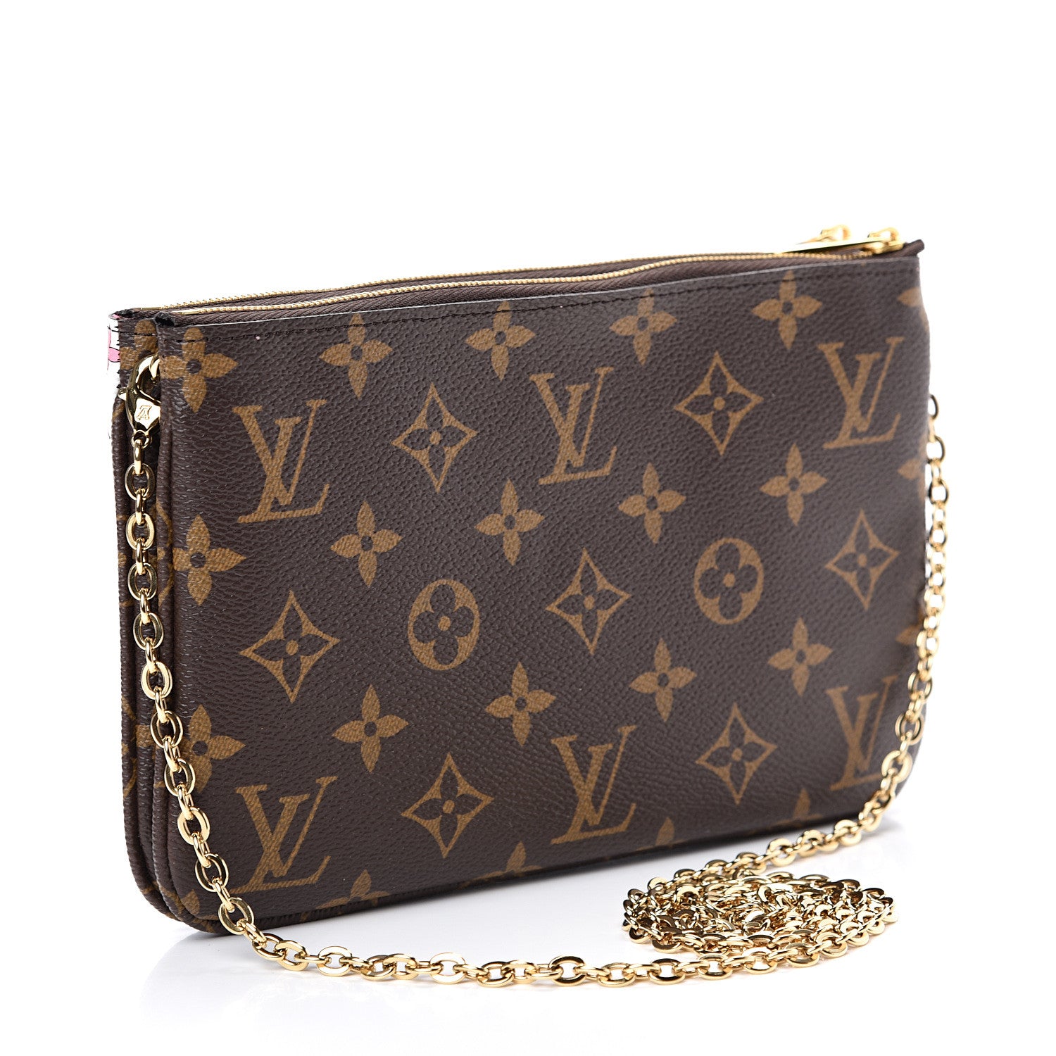 Louis Vuitton Monogram 2019 Christmas Animation Double Zip Pochette 2 of 10