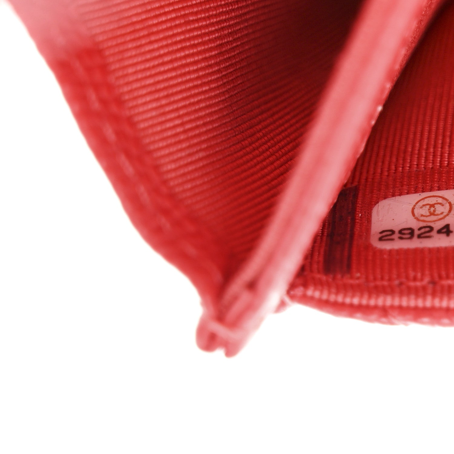 Chanel Caviar Quilted Flap Card Holder Wallet Red 8 of 10