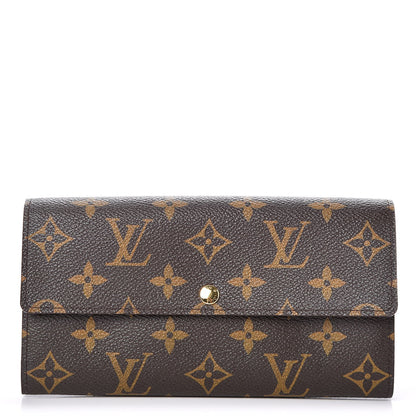 Louis Vuitton Monogram Leopard Sarah Wallet Blanc Corail 1 of 9