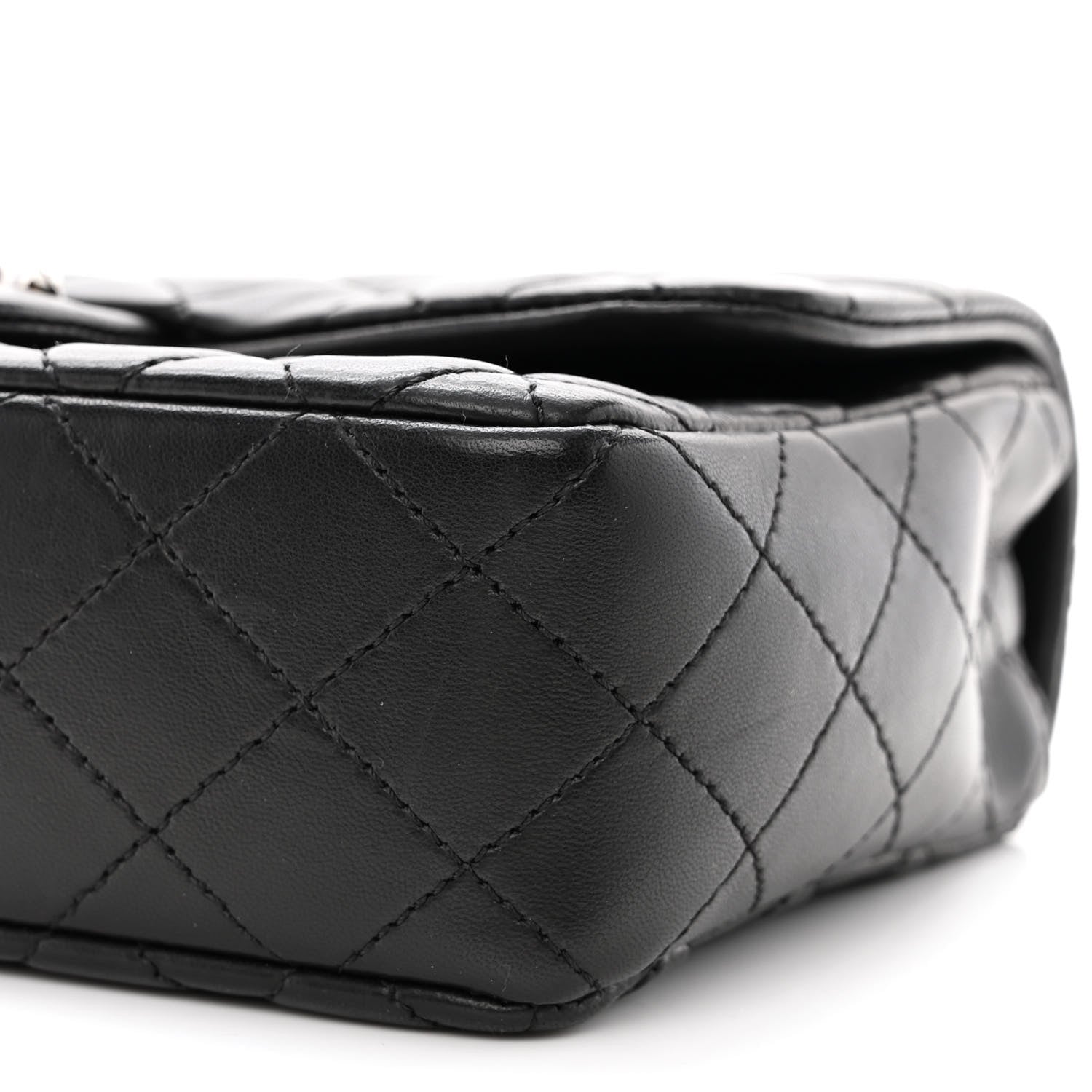 Chanel Lambskin Quilted Medium Westminster Pearl Flap Black 9 of 10
