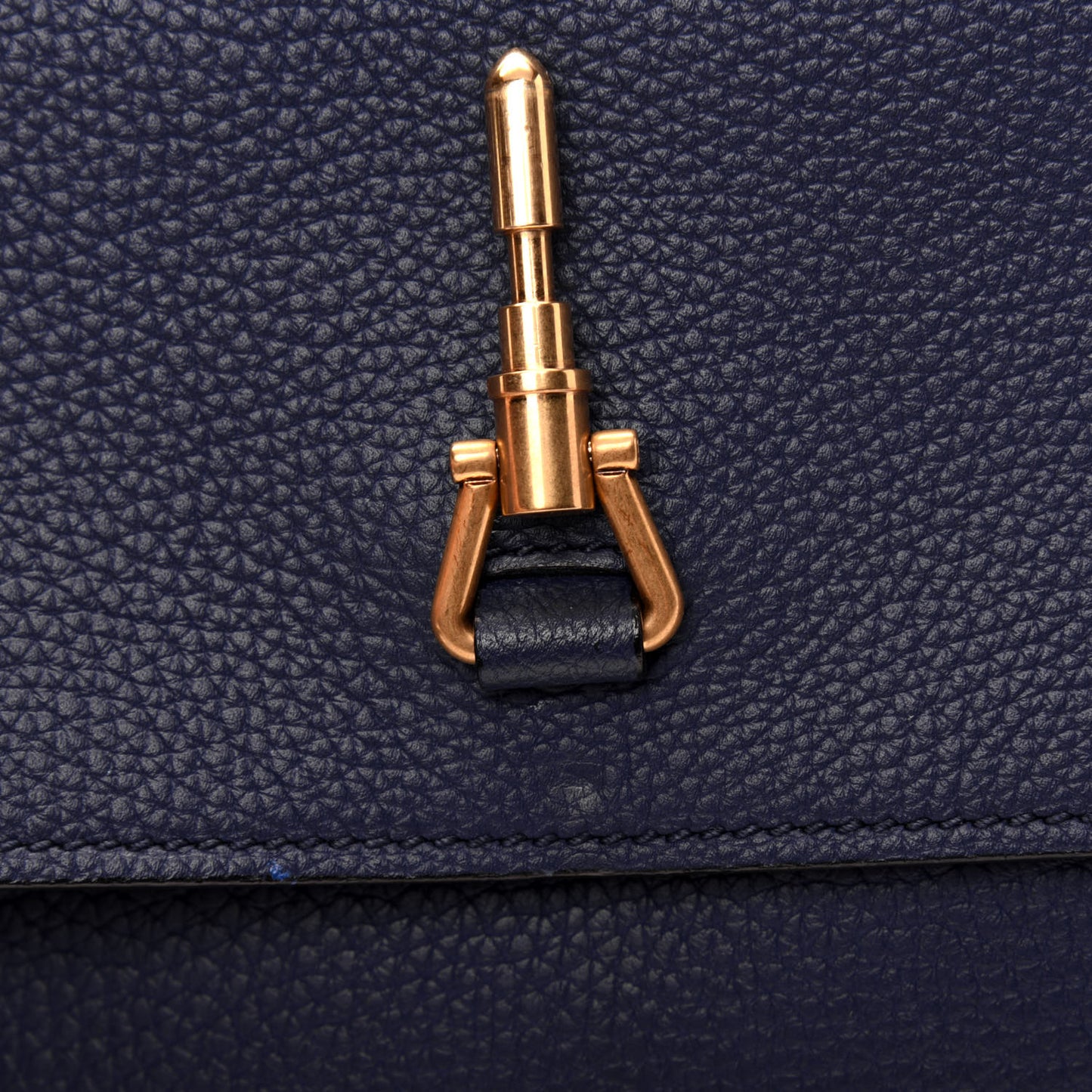 Soft Grained Calfskin Small Jackie Shoulder Bag Classic Blue Marine