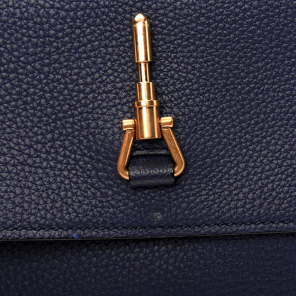 Gucci Soft Grained Calfskin Small Jackie Shoulder Bag Classic Blue Marine 17 of 21