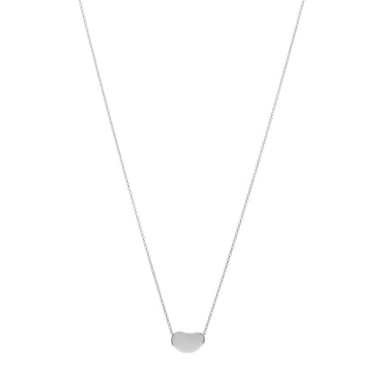 Tiffany Sterling Silver 12mm Elsa Peretti Bean Pendant Necklace 1 of 4