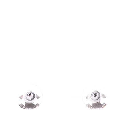 Chanel Crystal Mini Timeless CC Earrings Silver 4 of 5