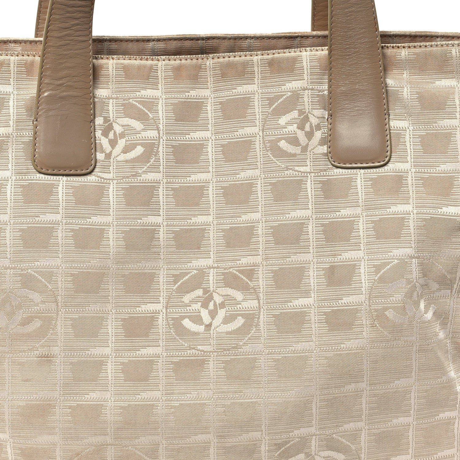 Chanel Nylon Travel Large Tote Beige 8 of 12