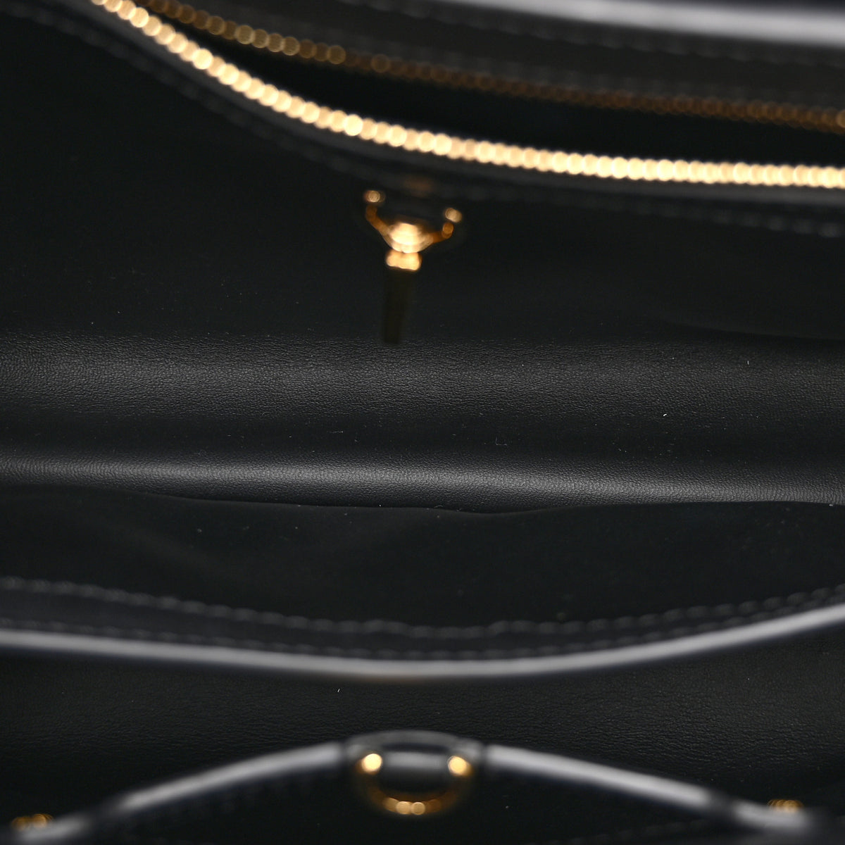 Calfskin Since 1854 Embroidered Capucines PM Black