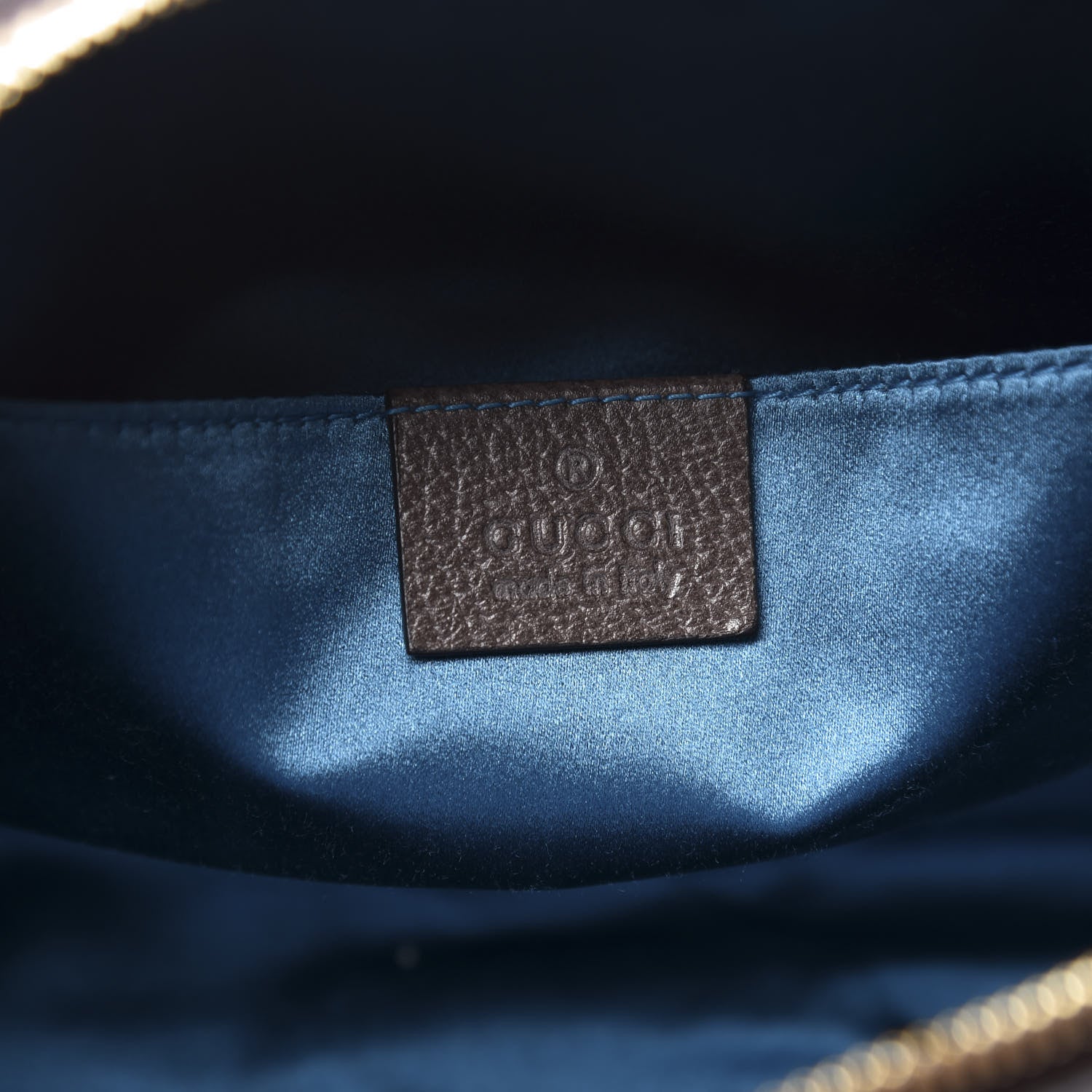 Gucci GG Supreme Monogram Textured Dollar Calfskin Web Small Ophidia Dome Shoulder Bag Beige Ebony New Acero 7 of 10