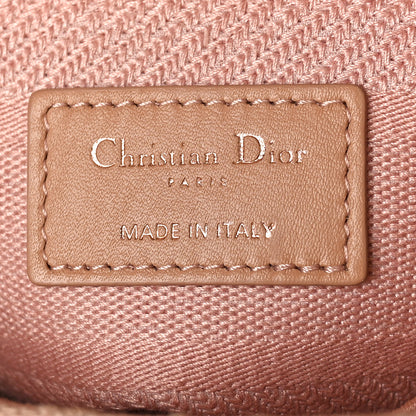 Christian Dior Canvas Embroidered Cannage Medium Lady D-Lite Pink 6 of 9