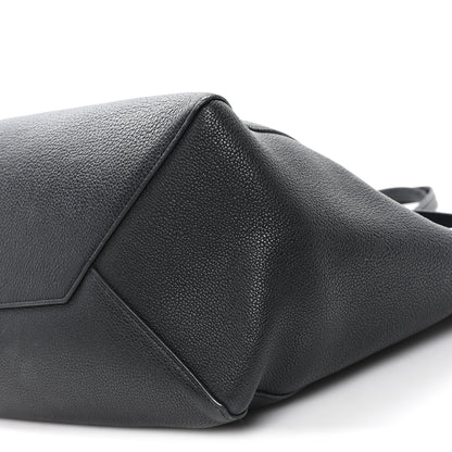 Celine Soft Grained Calfskin Small Belt Cabas Phantom Black 9 of 11