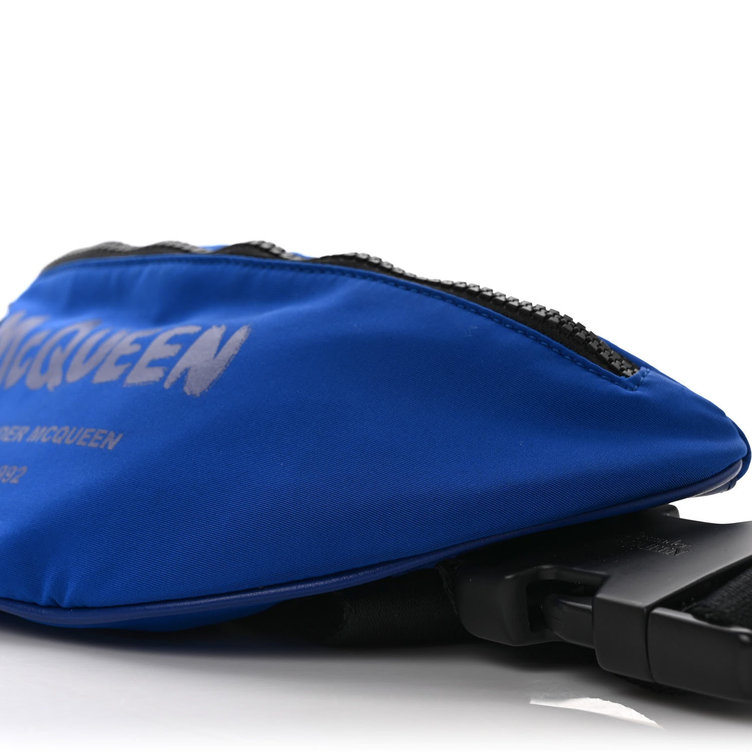 Alexander McQueen Nylon Graffiti Logo Belt Bag Ultramarine 8 of 8