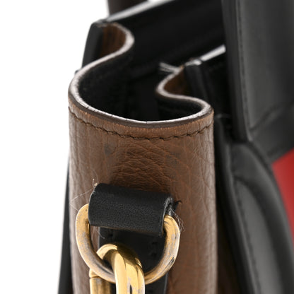 Celine Smooth Calfskin Bullhide Nano Tri-Color Luggage Bright Red 13 of 13
