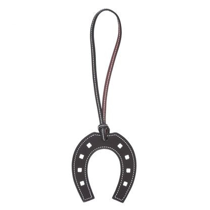 Hermes Swift Paddock Horseshoe Bag Charm Ebene Rouge H 1 of 4
