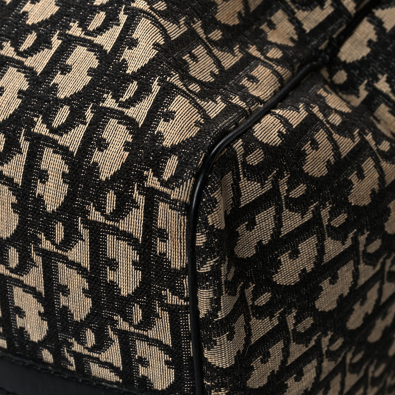 Christian Dior Monogram Duffle Black 9 of 14