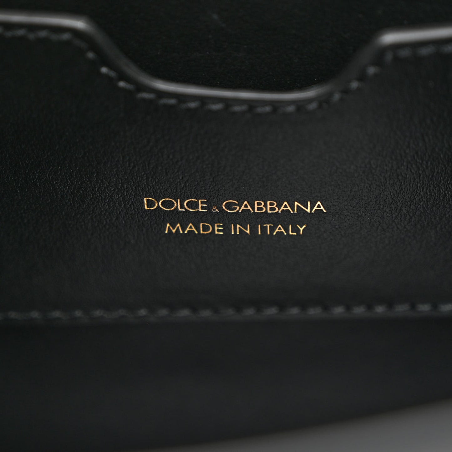 Calfskin DG Logo 3.5 Small Shoulder Bag Black