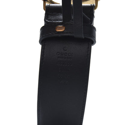 Gucci Moon Calfskin Pearl Double G 40mm Belt 85 34 Black Cream 6 of 6